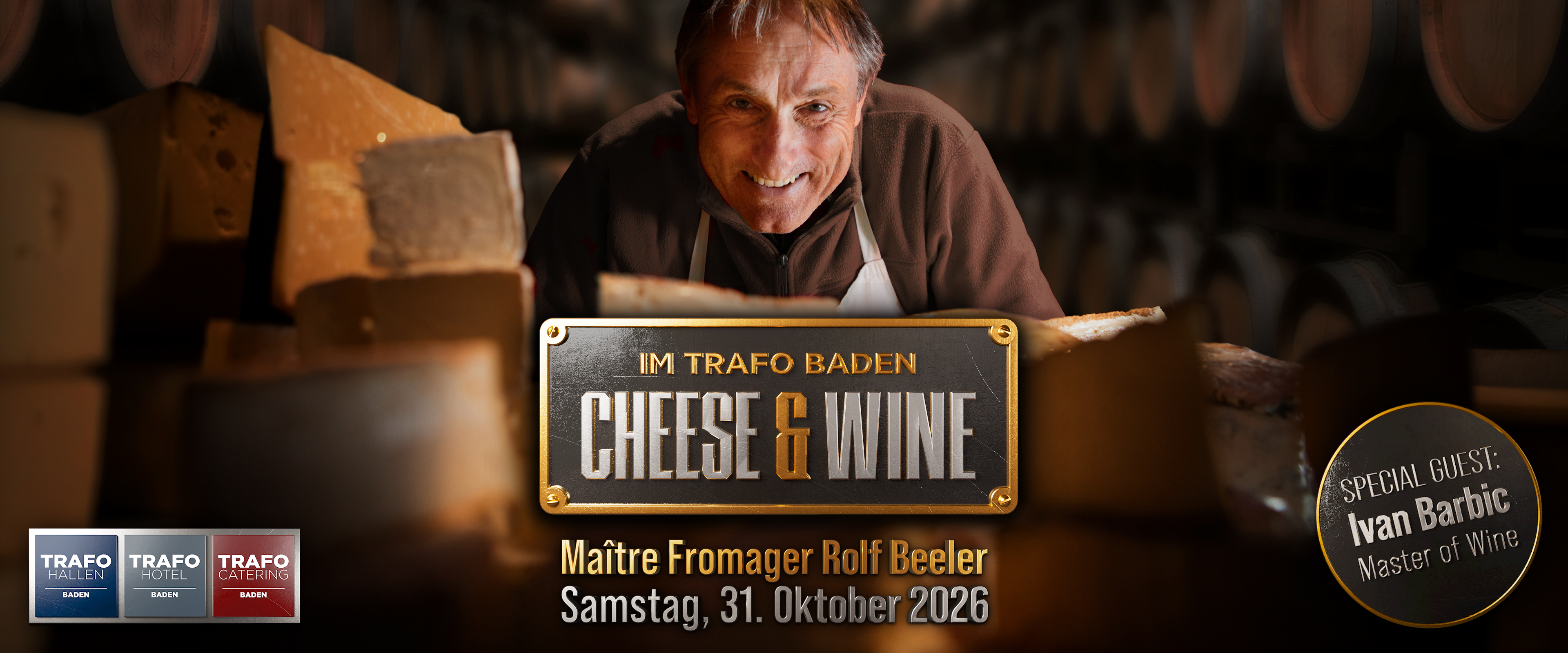 A unique wine and dine experience focusing on cheese, with Rolf Beeler, Maitre Fromager